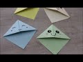 Quick and easy origami KAWAII BOOKMARK