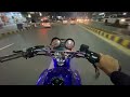 YAMAHA YBR 125 G | Exhaust | Night Ride | Modified| DHA Lahore.