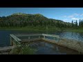 2 Hours Peaceful Lake Views in 4K | Sound of Gentle Lake Waves: Meta Lake at Mt. St. Helens