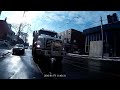 Toronto cyclist gets squeezed by large disposal truck