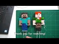 Minecraft Fondant Cake Toppers / Alex & Steve