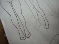 How to draw women's legs: Angle Side?