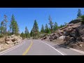 Sierra Nevada Mountain Scenic Drive Around Lake Tahoe 4K California and Nevada