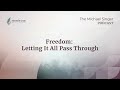 Freedom: Letting It All Pass Through | The Michael Singer Podcast