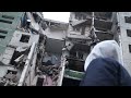 Destroyed civilian housing in Ukraine.