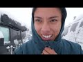 Hunkering Down During Massive California Blizzard in a Jeep