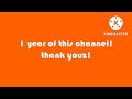 1st anniversary on this channel thank you! :)