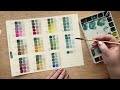 Watercolor color mixing - Viridian color study