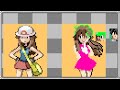 [COMMISSION] - Green / Blue from Pokémon Adventures - Sprites in Pokemon FR/LG style - Kensuyjin33