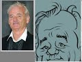 5/6- JoeBluhm paints a Bill Murray cartoon