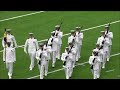U.S. Naval Academy Silent Drill Team the Jolly Rogers performs at Halftime | Texans vs. Commanders