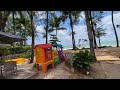 Moracea by Khao Lak Resort, walking tour. Thailand. Beach front Resort. Lagoon style pools