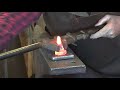 Forging simple hardies for the blacksmith shop - tool making