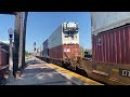 BNSF W/B Stack train going through Fullerton station 07/20/2024