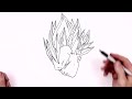 How To Draw Vegeta Ultra Ego | Step By Step | Dragonball