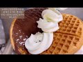 4k·sub)💗🧇Café vlog 30 minutes collection 30mins cafe vlog🧇💗/Waffle & Beverage Manufacturing Video