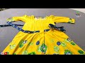 Cutting and sewing of Marina winter frock|baby girl latest designing kurti| waist Belt | plates 2021