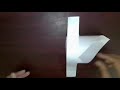 Origami: How to make a bird shaped plane.