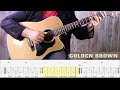 Golden Brown (with TAB) The Stranglers guitar cover - Fingerstyle