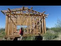 Gable End construction with Offgrid Senior for 16x40 building