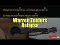 Warren Zeiders - Relapse Guitar Chords cover