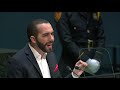 Discurso de Nayib Bukele en la ONU