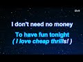 Cheap Thrills - Sia Karaoke 【With Guide Melody】 Instrumental