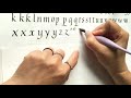 Italic Calligraphy Tutorial - Beginners' Alphabet Demo