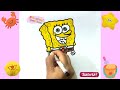 How to draw SpongeBob Squarepants drawing easy for kids /Easy drawing of SpongeBob #kidsdrawing