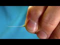 Tying a Yellow Mayfly Body with Tail ( Part 01 ) by Mak