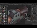 HAND PAINTED GUN IN SUBSTANCE PAINTER (BATTLE CHASERS) | Tutorial