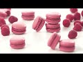 Raspberry Macarons - Italian Meringue Method