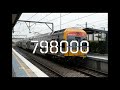 Numbers 1 to 1000000 with Sydney Trains