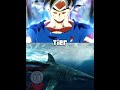 Son Goku vs Megalodon Otodus #edit #vs #dbs #prehistoric