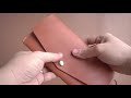 Making a Handmade Long Leather Wallet with PDF pattern