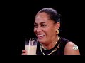 Tracee Ellis Ross Calls For Her Mommy While Eating Spicy Wings | Hot Ones