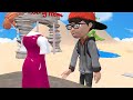 Scary Teacher 3D vs Squid Game Mend Dresses Squid Girl by Sticker Nice or Error 5 Times Challenge