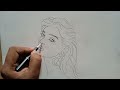 How To Draw 3/4 Face | Finger Trick To Draw Face |