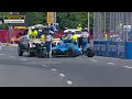 Santino Ferrucci, Christian Rasmussen, multiple cars stack up on opening lap | INDYCAR