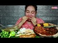 sayur asem jengkol balado kepala ayam sambal.ikan asin,lalaban jengkol muda Mukbang