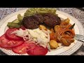 Home Sweet Homemade Family Summer BBQ Burger and Grilled Vegetables Healthy Holiday Food