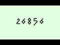 Numbers 1 to 40000 with Iomanoid Font Types