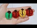 Amazing Ladybug Making Idea with Fork - Easy Woolen Crafts - Hand Embroidery Trick - Sewing Hack