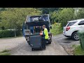 Republic Services Ford 250 Par Kan EZ Dump pick up truck on residential trash route.