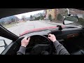 Porsche 924 125hp 1985 POV test drive by seen through cars