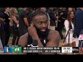 Jaylen Brown Talks Celtics Going Up 2-0 in NBA Finals & Gets Advice From Shaq | NBA GameTime