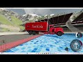 jumping cars of the mega ramp in slow motion!