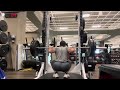 Weighted Squats (8 reps 185 lbs)