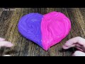 PINK vs PURPLE I Mixing random into Glossy Slime I Relax with videos✨