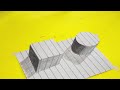 Very Easy 3D Drawing on Paper for Beginners